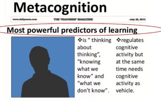 Metacognitie (nadenken over je eigen manier van denken en leren) 18-03-'24